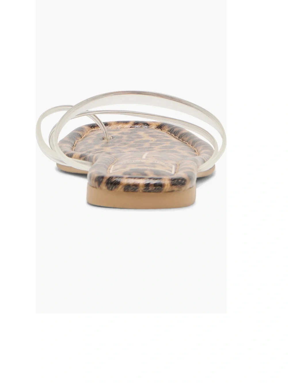 Dolce Vita Clear-Strap Leopard Slide Sandal - Tan/Black
